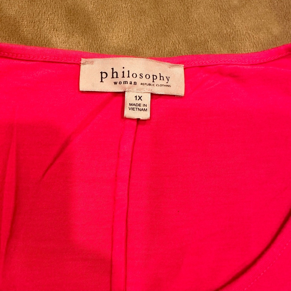 Philosophy short sleeve tee- 1x
